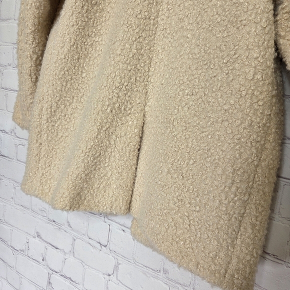 Zara Cream Light Pink Teddy Jacket Girls - Picture 12 of 15